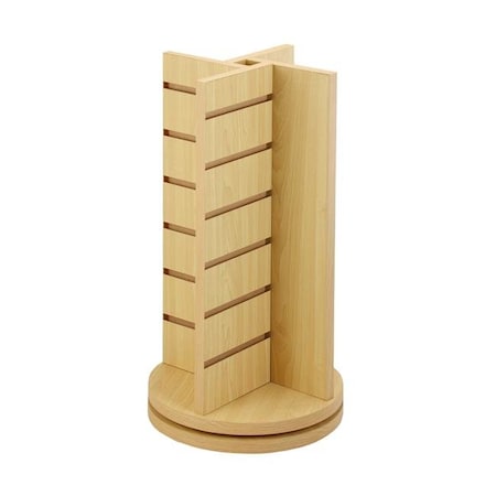 Amko AMKO WD4R-CT 4 Way Countertop Spinner; Maple WD4R-CT